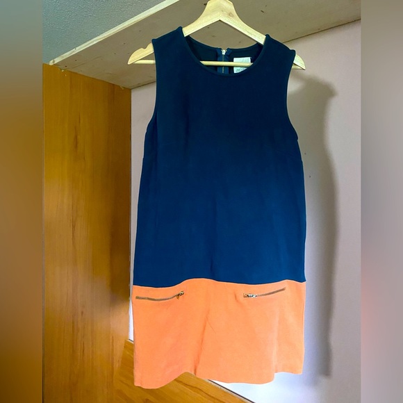 ZARA Orange and Teal Dress - Picture 1 of 3